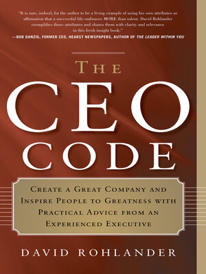 cover image of The CEO Code